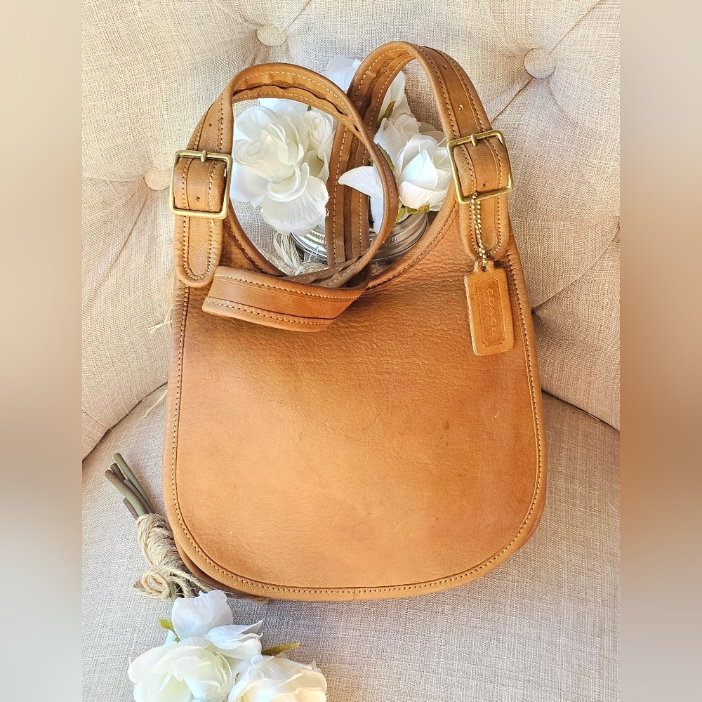 Vintage Coach Bonnie Cashin NYC Pre-Serial Saddle Bag # 9205 ( Carmel )